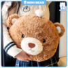 Gối Gấu Nâu Beni Bear: Mềm mại, thoải mái, trang trí ô tô và ghế sofa.