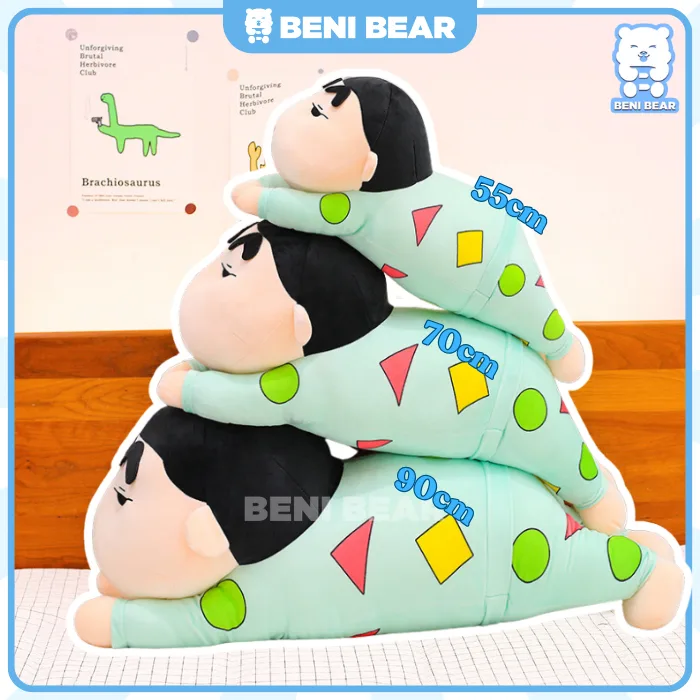 Chọn size "ôm trọn" bạn thích! Gối ôm Cu Shin nằm đồ ngủ 3 kích cỡ (55/70/90cm) - Êm ái từ trong ra ngoài.