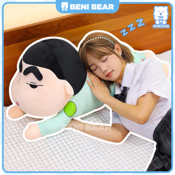 Ôm gối Cu Shin là ngủ ngon ngay! Chất liệu mềm mịn giúp bạn đá bay cú stress sau ngày dài làm việc