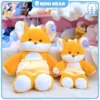 Hai chú gấu bông Cáo Baby Mặc Bỉm Beni Bear, kích thước khác nhau.