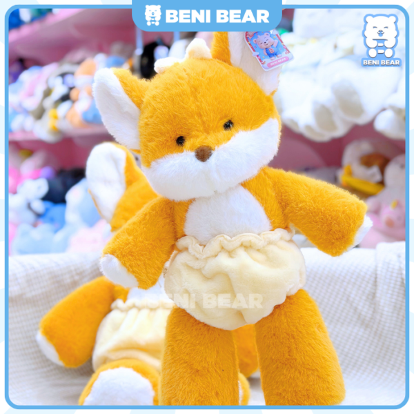 Gấu bông Cáo Baby Mặc Bỉm đứng, kiểu dáng ngộ nghĩnh, quà tặng ý nghĩa.