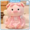 Hình ảnh gấu bông Heo Mặc Váy Bí màu hồng