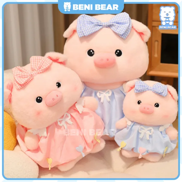 Hình ảnh gấu bông Heo Mặc Váy Bí siêu đáng yêu