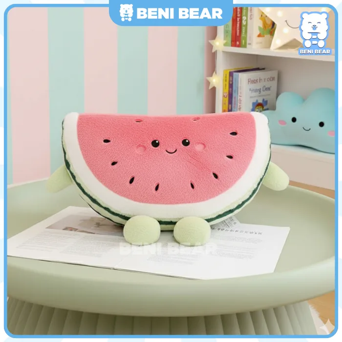 Gối ôm Miếng Dưa Hấu Baby 🍉. Mềm mại, êm ái, lý tưởng làm gối tựa lưng và trang trí phòng.