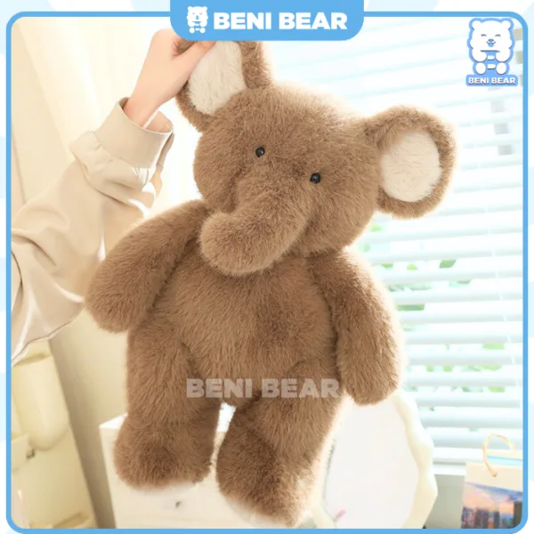 Voi Nâu xinh xắn, thiết kế tai to ngộ nghĩnh. Món quà tặng cho bé và bạn gái vô cùng đáng yêu.