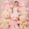 Hình ảnh sản phẩm Gấu Teddy Ôm Hoa Thêu Tim Love
