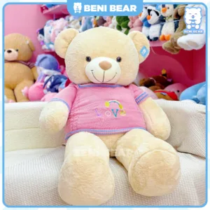 Hình ảnh sản phẩm Gấu Teddy Áo Len Love Cầu Vồng