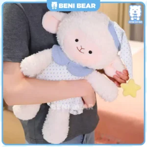 hình ảnh sản phẩm Thú Ngủ Nón Sao Cừu Trắng