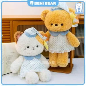 hình ảnh sản phẩm Mèo tam thể và Gấu vàng đáng yêu.