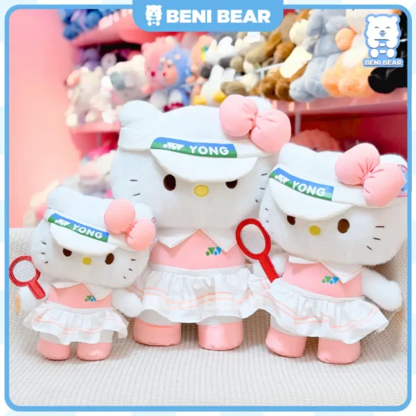 Bộ sưu tập gấu bông Mèo Kitty Váy Thể Thao đánh tennis đủ kích thước.