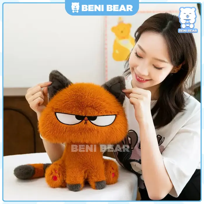 Hình ảnh sản phẩm Gấu Bông Mèo Cam Mặt Quạo