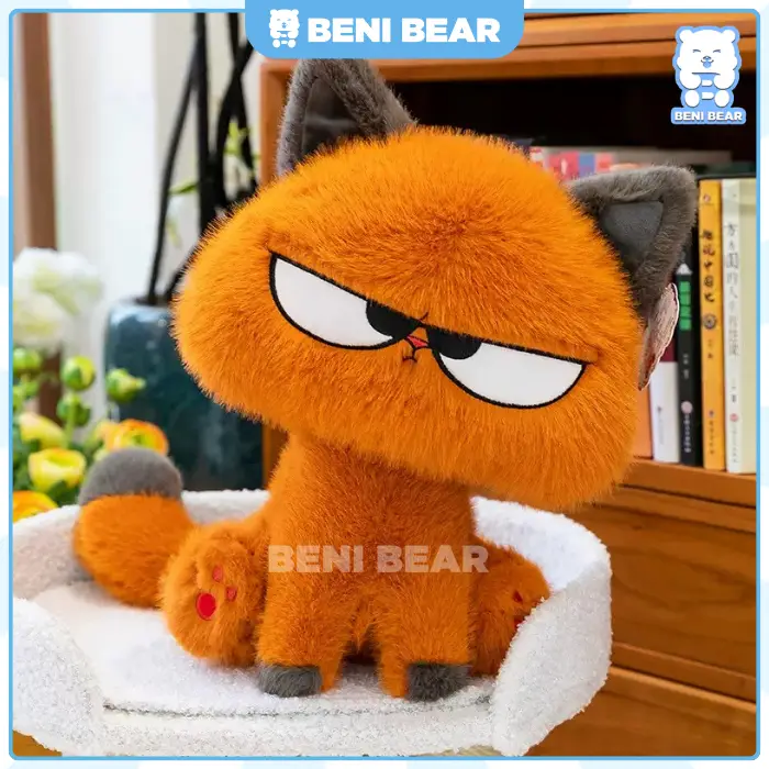 Hình ảnh sản phẩm Gấu Bông Mèo Cam Mặt Quạo