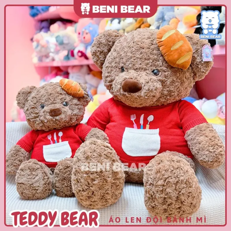 Teddy Áo Len Đội Bánh Mì 