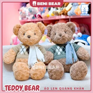 Teddy Áo Len Quàng Khăn