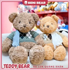 Teddy Áo Len Quàng Khăn