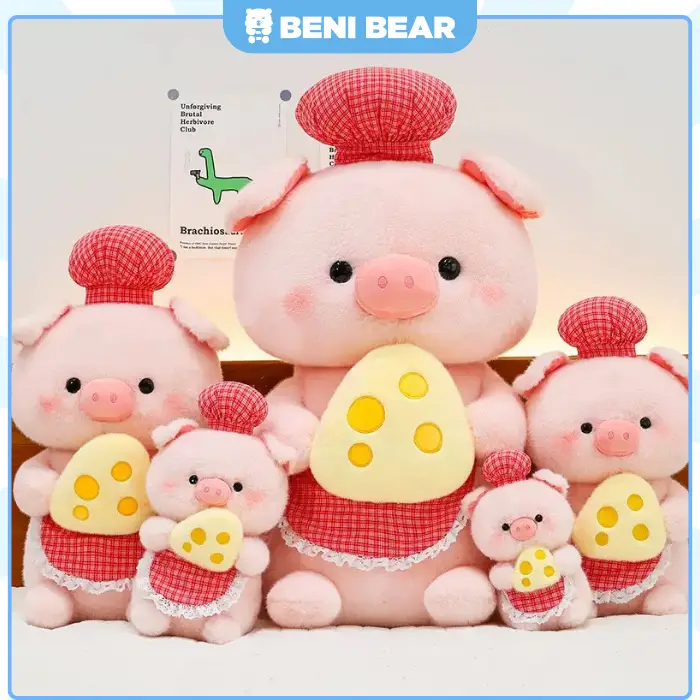 Hình ảnh sản phẩm Gấu Bông Heo Hồng Bánh Phô Mai