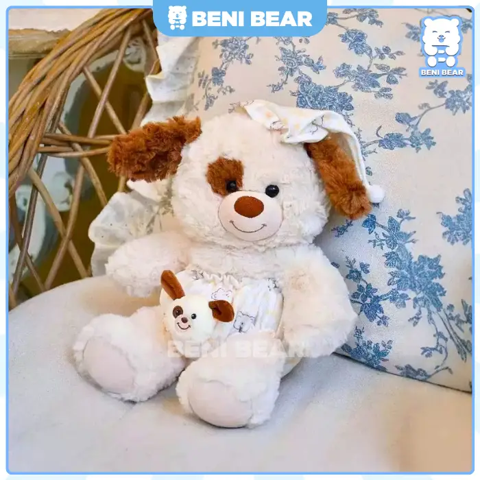 Hình ảnh sản phẩm Gấu Bông Chó Đội Mũ Đeo Bỉm