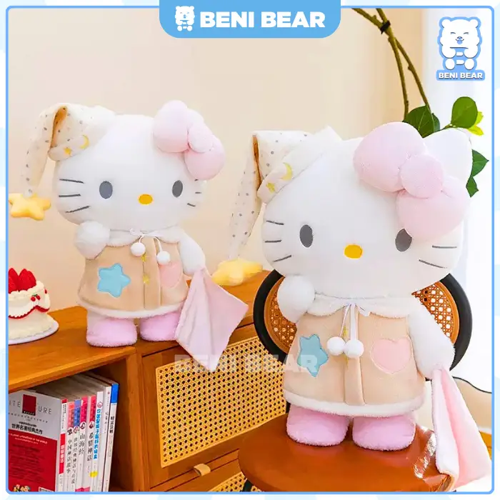 Hình ảnh sản phẩm Gấu Bông Mèo Kitty Mặc Áo Ngủ