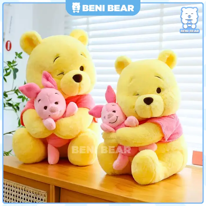 Hình ảnh sản phẩm Gấu Bông Gấu Pooh Ôm Heo Hồng