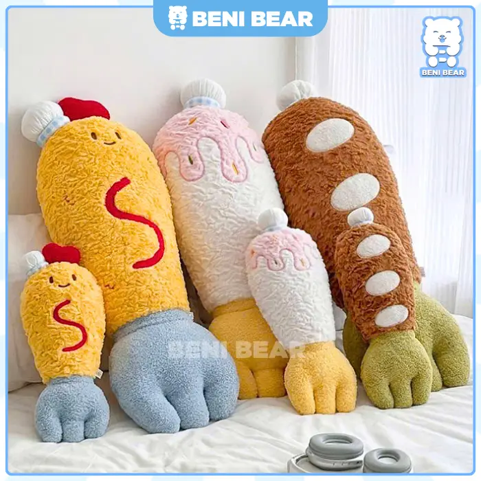 Hình ảnh sản phẩm Gấu Bông Gối Ôm Nĩa Bông