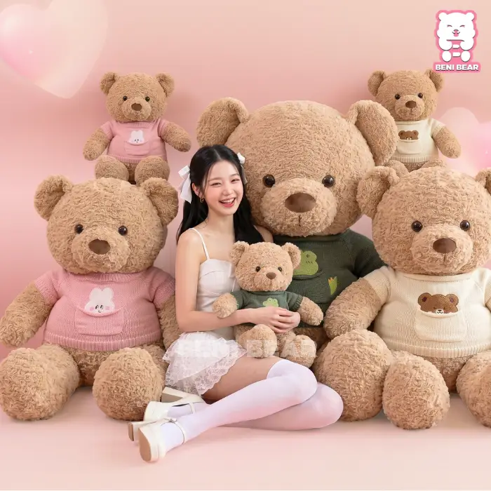 Hình ảnh sản phẩm Gấu Teddy Áo Len Mặt Thú